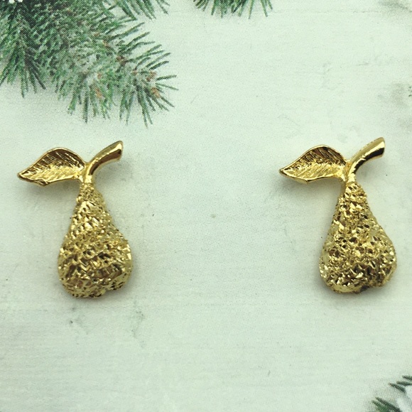 Park Lane Jewelry - Park Lane Earrings Goldtone Pear Pave Studs